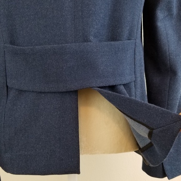 NWOT Adrienne Vittadini Blue Blazer Open Small - Picture 4 of 7